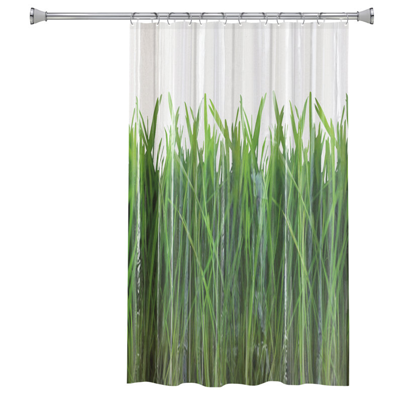 Splash Home Vinyl Floral Shower Curtain & Reviews Wayfair
